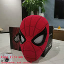 Homem Aranha Máscara Cosplay com Olhos Moventes, Mascara Homem-Aranha, Máscara Eletrônica, Brinquedos Elásticos, Controle Remoto, Adultos, Presente Kids, 1:1