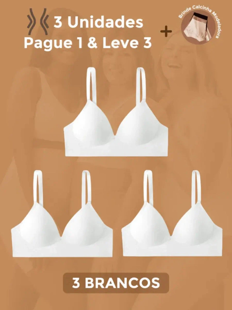 Sutiã Modelador Libelle (Compre 1 & Leve 3) + Brinde Calcinha Modeladora!