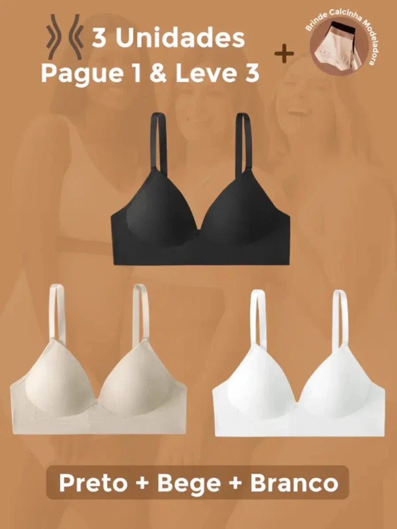 Sutiã Modelador Libelle (Compre 1 & Leve 3) + Brinde Calcinha Modeladora!