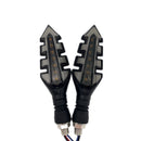 SetaUniversal LED Turn Signal Lights, Luzes indicadoras de flash fluindo, Amber Running Light, Acessórios de motocicleta