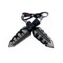 SetaUniversal LED Turn Signal Lights, Luzes indicadoras de flash fluindo, Amber Running Light, Acessórios de motocicleta